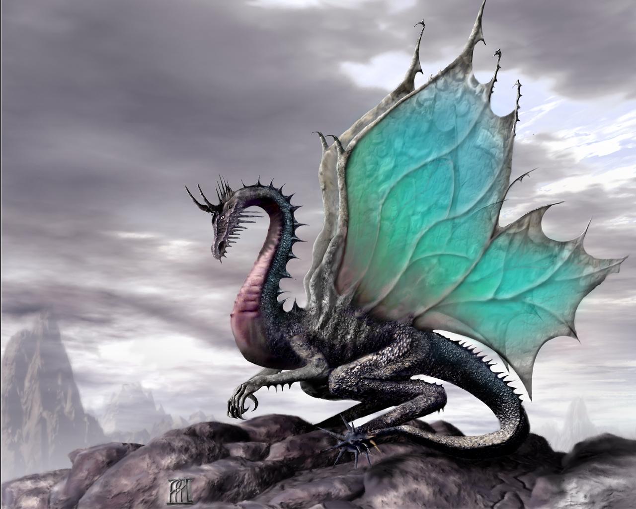 Fantasy Green Dragon, Dragons