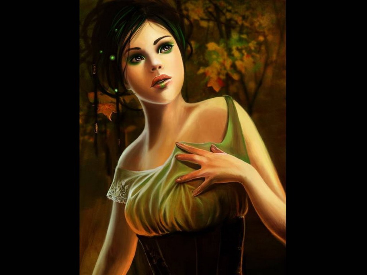 Lady In Dark Lonly Forest, Magic Beauties 3