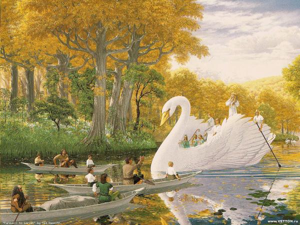 Great Swan And Lilliputians