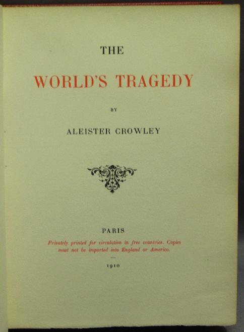 Cover of World Tragedy