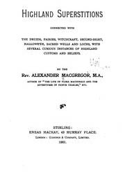 Cover of Highland Superstitions Connected With the Druids Fairies Witchcraft