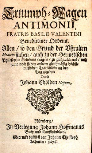 Cover of Triumphal Chariot Of Antimony