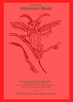 Cover of The Study of Solomonic Magic in English