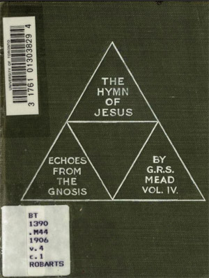 Cover of Echoes From The Gnosis Vol IV The Hymn Of Jesus