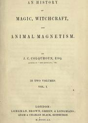 Cover of An History of Magic Witchcraft and Animal Magnetism