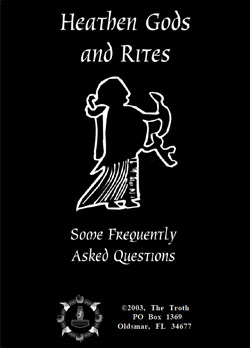 Cover of Heathen Gods and Rites Some Frequently Asked Questions