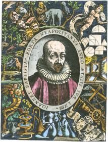 Emblematic Portrait Engraving Of J Baptista Della Porta, Alchemical And Hermetic Emblems 2