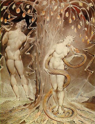Temptation And Fall By William Blake 1808, William Blake