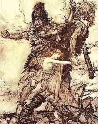 Freia Is Taken By The Giants, Asatru Gods And Heroes