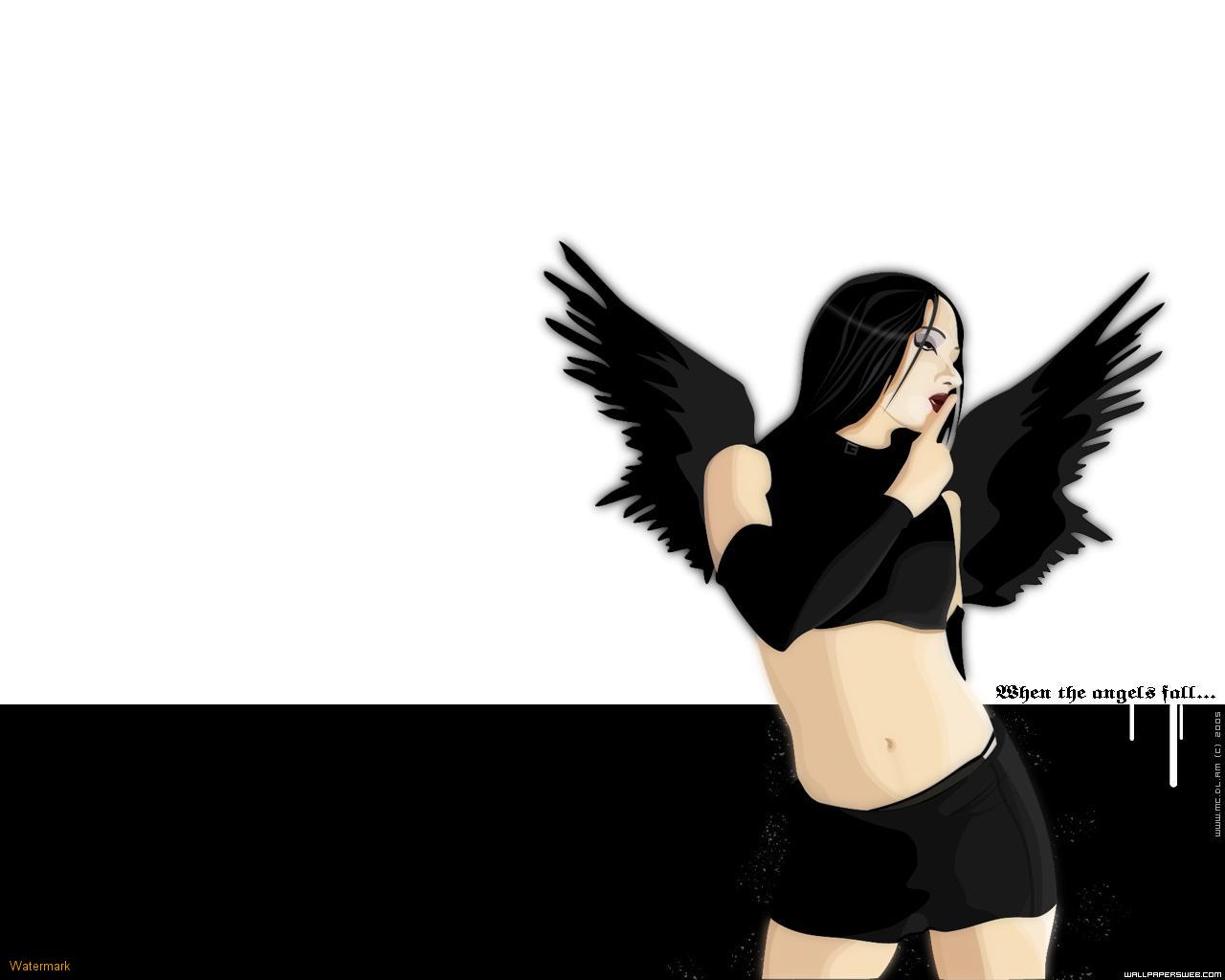 Gothic Angel Black Wings, Gothic Girls